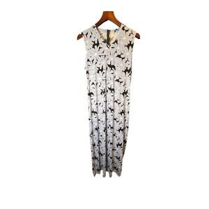 Real Essentials Womens Floral Sleeveless Maxi Dress Size S